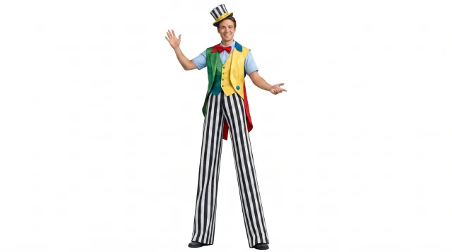 Carnival stilt walker entertainer rental