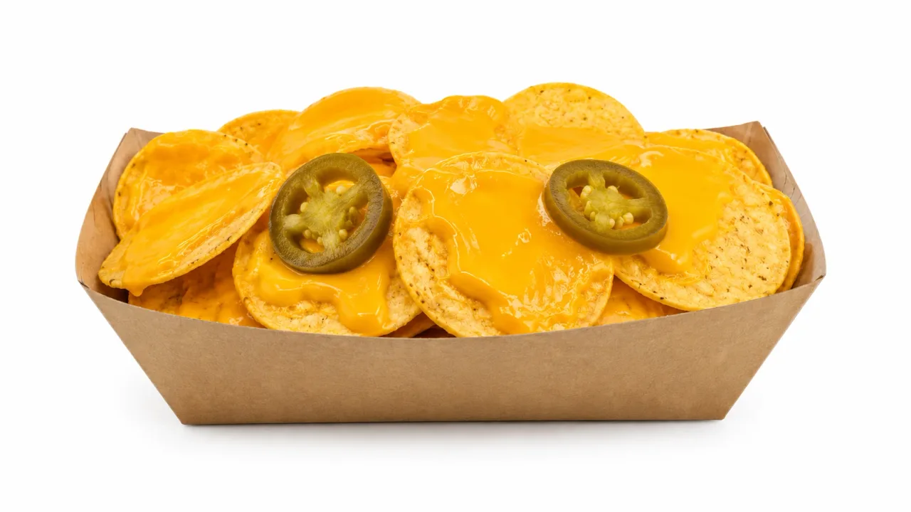 nacho appetizers with jalapeño slices
