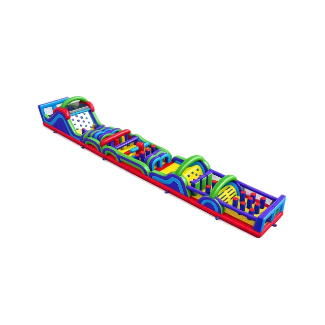 Rainbow Inflatable Obstacle Course